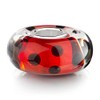 MATERIA Glass Beads Pendant Red 'Beetle's Murano Glass Bead 925