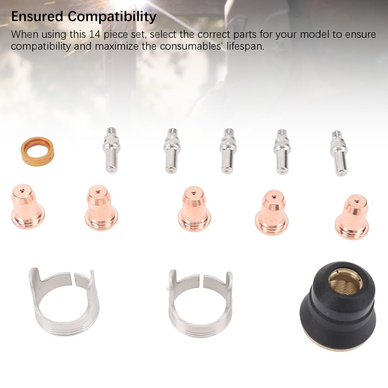 14Pcs IPT40 Tip Electrode Kit for YESWELDER CUT 55DS Pro,