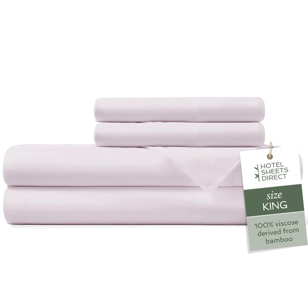 Hotel Sheets Direct 4 Piece Bed Sheet Set King Size,
