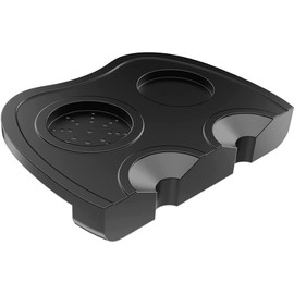 Almohadilla Antideslizante de Prensador de Café de Silicona, Esterilla para Manipular Café, Soporte para manipulación de café 8 x 6 pulgadas, grosor de 58 mm(Negro) (Negro#2)