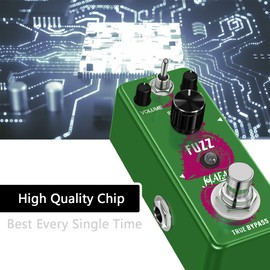 Vintage Fuzz Pedal for Electric Guitar - 1960s-1970s Inspired True Bypass Fuzz Effects Pedal with 3-Knob Control (Sustain/Volume/Tone) -SOLO & Studio & Stage Ready