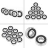 Pack of 10 6200-2RS Double Row Rubber Sealed Steel Deep