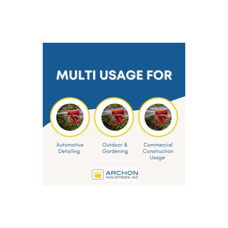 ARCHON Industries RT12-BB Spray Nozzle, 7.9 GPM Maximum Flow Rate,black