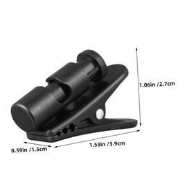 VILLFUL 6PCS Earphone Clip for Wire Management Durable Clothing Safe Cord Mounting Clip for Headset Earbud Tangle Prevention Effortless Attachment and Removal Rotation