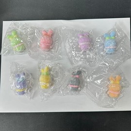 【B203】10pcs per bag for all Focals one kind Silicone Focal Beads for Pens, Cute Character Beads for Keychains DIY Bracele Jewelry Making:_Rabbit toy sets  8pcs