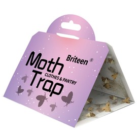 Pantry Moth Traps 10-Pack Safe and Effective for Food and Clothing- Glue Traps with Pheromones for Wool Closet Carpet Food and Cupboard K06