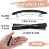STSTR 6PCS French Barrette Hair Clips for Women, 2.56 Inch