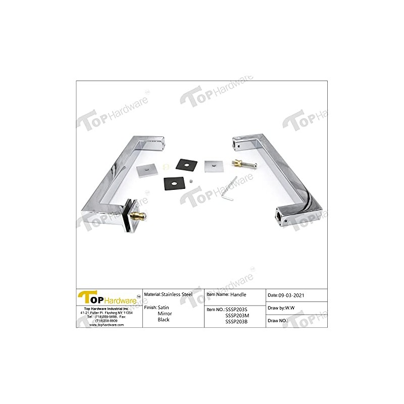 Top Hardware Stainless Steel 304 Grade Tubular Back to Back