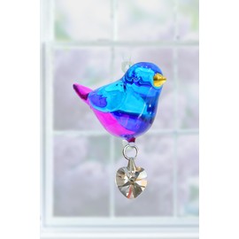 Wild Things Handmade Pretty Little Birds Glass Bird Suncatcher Crystal