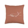 Global Oceans Whale Watching Marine Life Blue Whale Throw Pillow
