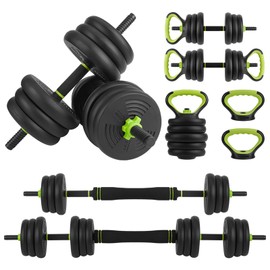 88Lb Dumbbell Sets Adjustable Weights, Free Weights Dumbbells Set for Home Gym, Round Head