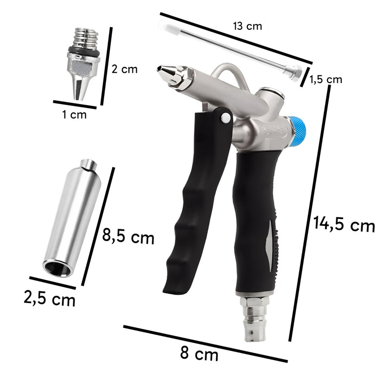 Retoo Air Flow Control Blow Gun 110mm Compressed Air Gun