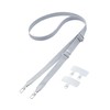 Elecom P-STSDH2FGYL Smartphone Shoulder Strap, Shoulder Strap, Includes 2 Types