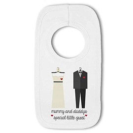 BWW Print - Mummy and Daddys Special Little Wedding Guest - Baby Pullover Bib, Boy or Girl