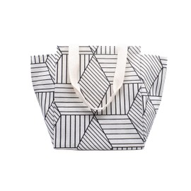 Insulated Lunch Tote Bag for Women Men Work Reusable Cooler Lunch Handbag for Bento Box with Interior Pockets Zipper for Kids School Picnic