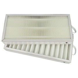 vhbw Filter Kit Compatible with Pluggit Avent P300N, AP300, P300 Ventilation Unit, Air Filter G4/F7 (Pack of 2), 35 x 16 x 4.5 cm, White