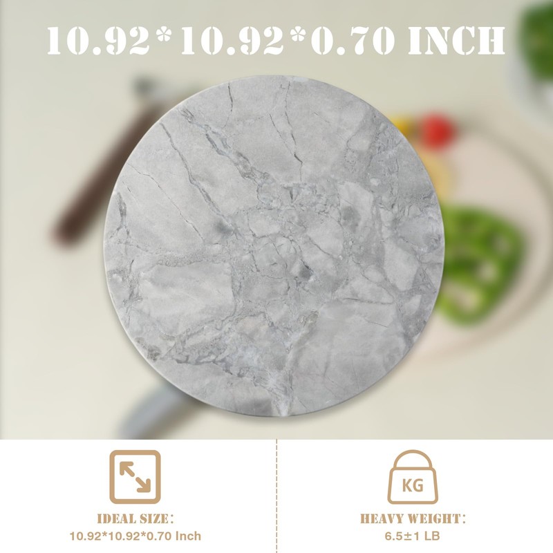 Koville Natural Marble Cutting Board for Kitchen Countertop, 16" x