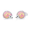 CUOKA MIRACLE Hedgehog Earrings Sterling Sliver Opal Hedgehog Earrings Stud