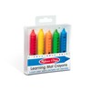 Melissa & Doug Learning Mat Crayons - 5 Colors