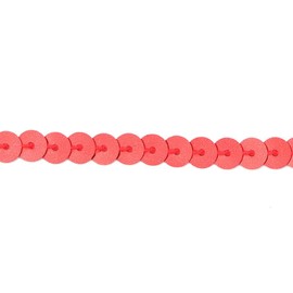 Sequins Paillette Roll, 100 Yards 6mm Flat Sequin Trim Sequin Ribbon for DIY Sewing Crafts Projects Embellishments Costume Accessories(Red)