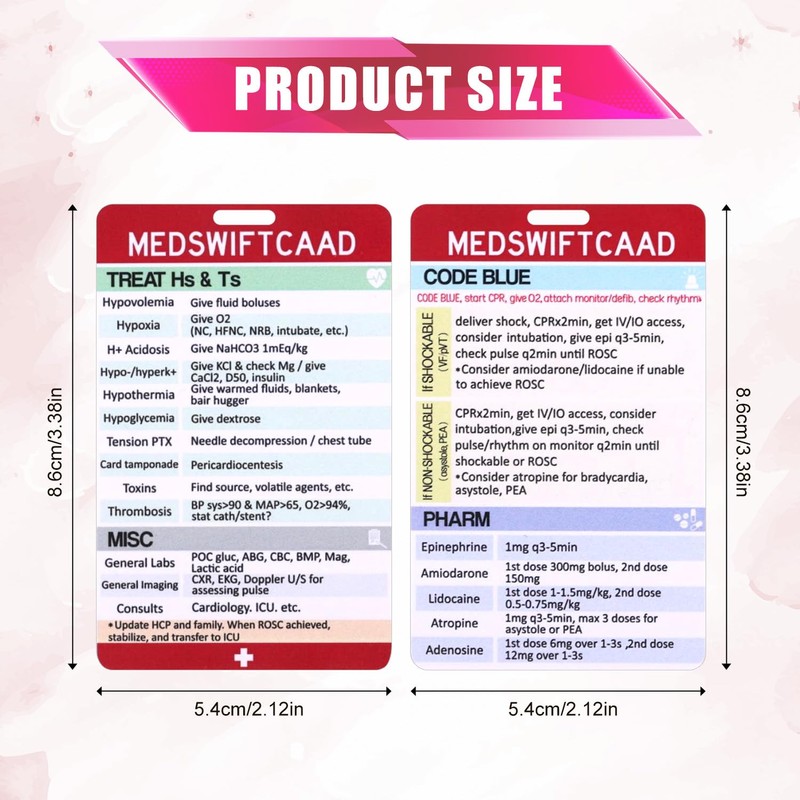 BOXOB MedSwift ACLS CPR Code Blue ID Nurse Badge Buddy