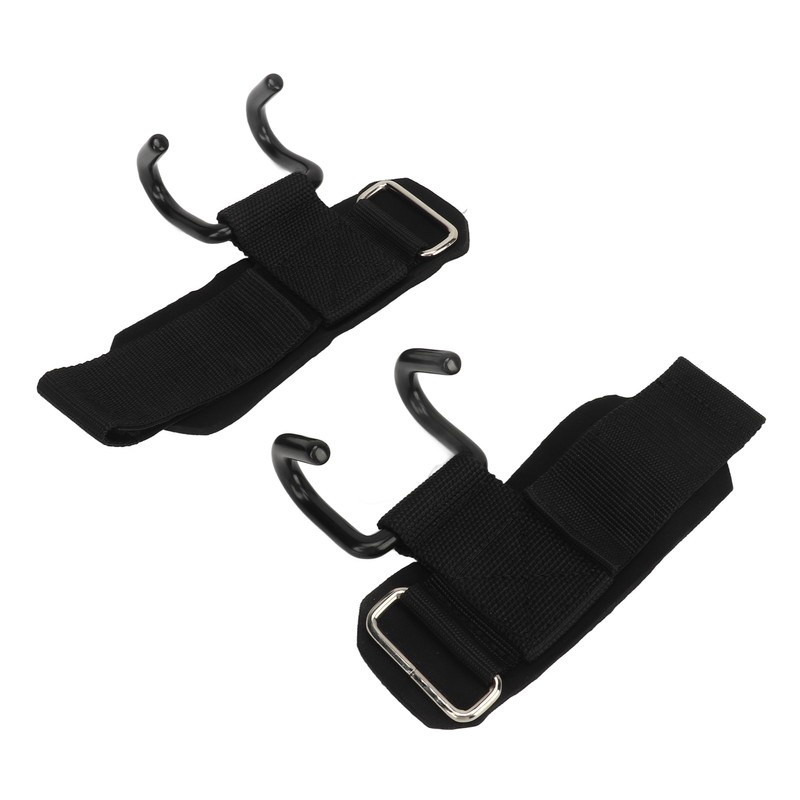 2pcs Weight Lifting Hook Heavy Duty Wrist Wraps Power Weight