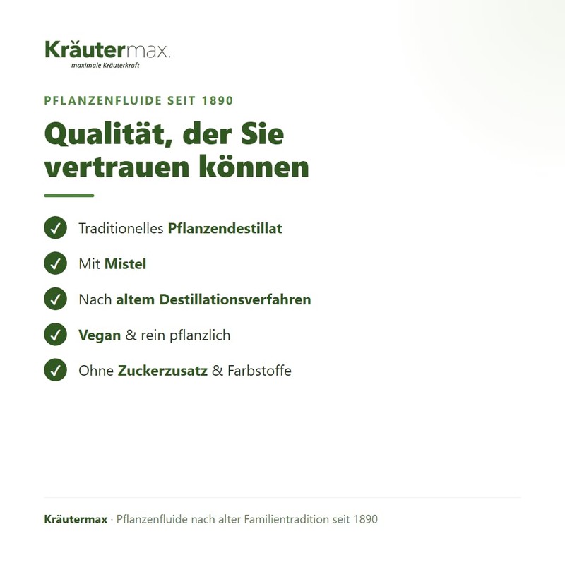 Kräutermax Mistletoe Drops 1 x 50 ml, Plant Fluid Distillate