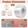 2 Pcs Mini Stretch Wrap Moving Wrapping Plastic Roll 1.57in