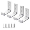 Aluminium Wall Mount Hooks, Clothes Hooks, 90° Foldable Headphone Holder,