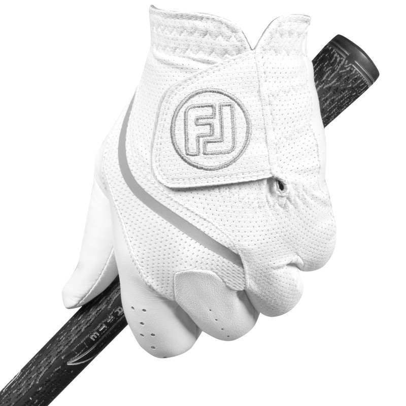 FootJoy Mens Sciflex Golf Gloves, White, L EU