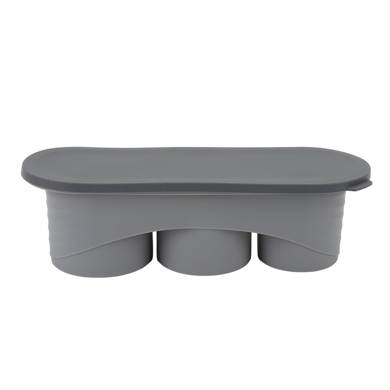 Hollow Cylinder Ice Cube Tray Quick Release Silicone High Low