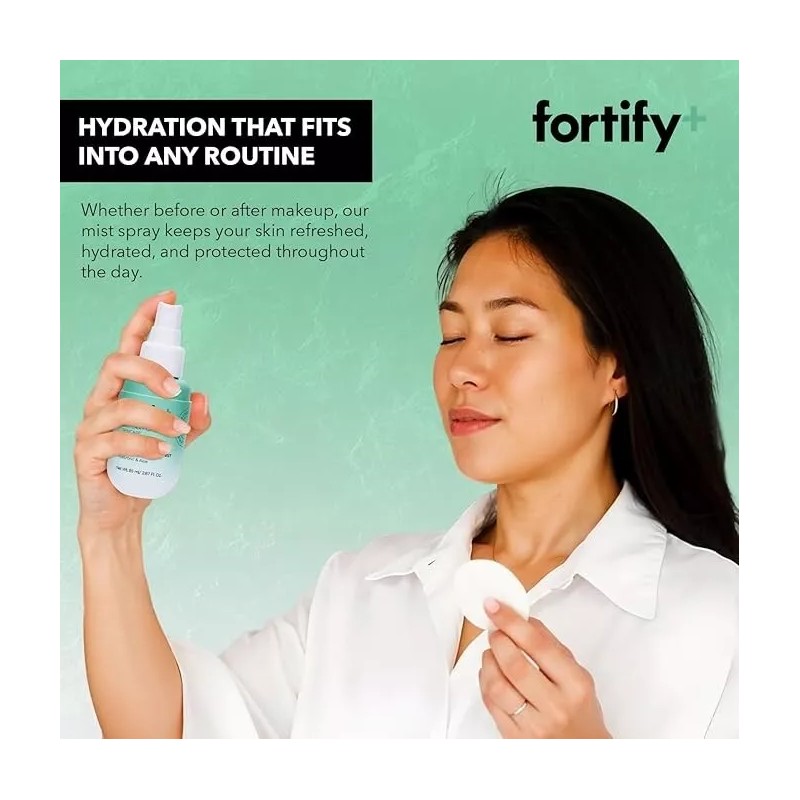 Fortify 9-in-1 Hydrating Face Mist with Hyaluronic Acid & Aloe