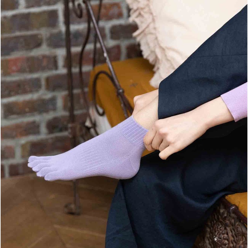 Blue Beam Women's Sports Five Toe Socks, Made in Japan,