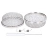 2Pcs RV Water Heater Vent Cover Stainless Steel 2.8in Flying