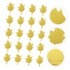 STOBOK 20pcs Glitter Maple Leaf Paper Cutouts for Fall Decor
