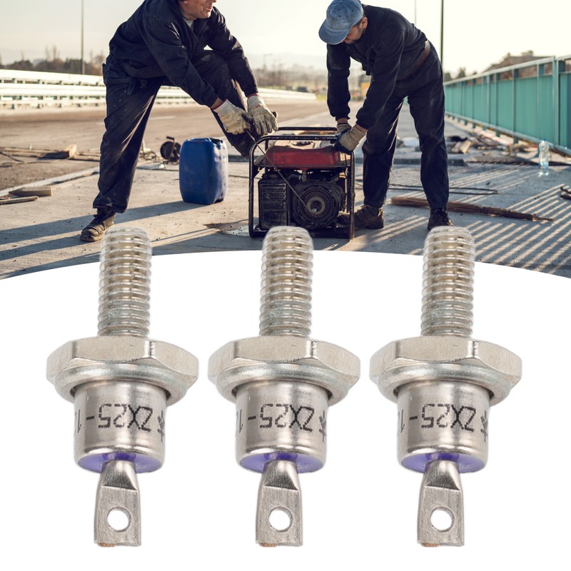 3PCS Rectifier Diode Spiral 25A Iron High Hardness Spiral Rectifier