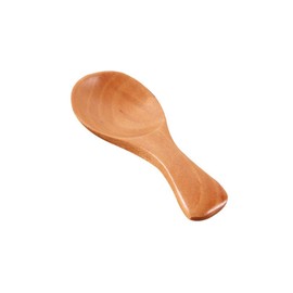Aysekone 3 Pack Mini Wooden Spoons Small Wooden Spoons Scoop Sugar Salt Tea Leaf Scale Teaspoons Measuring Scoop Seasoning Spoons（Natural Color）