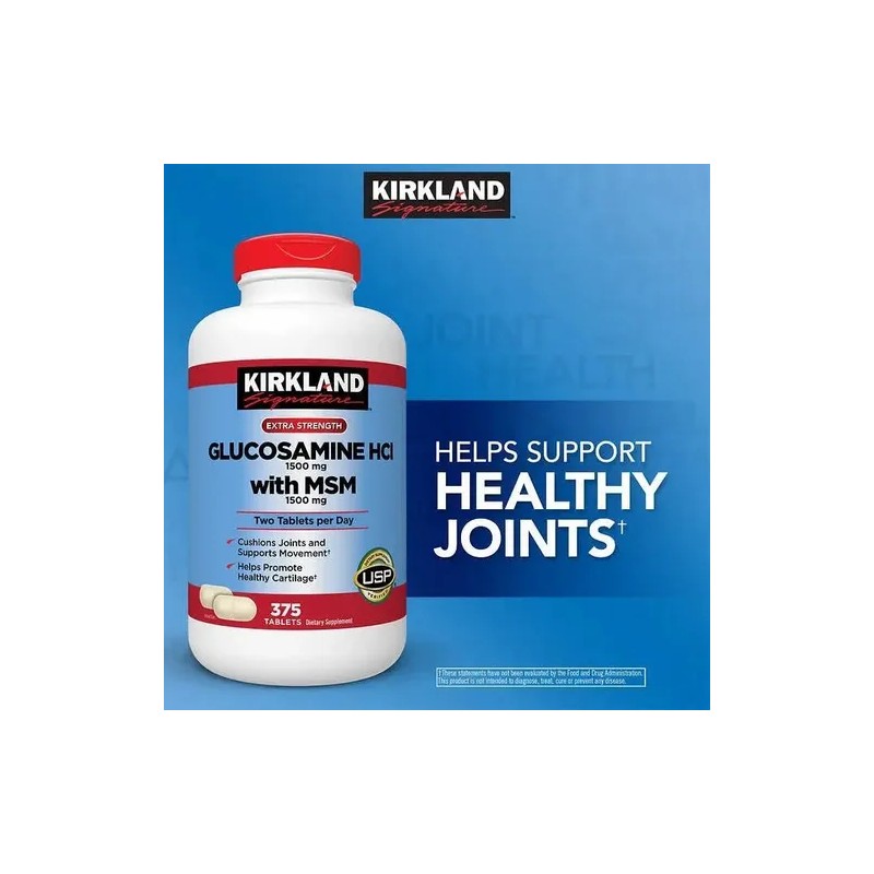 Suplemento en tabletas Glucosamina Vitaminico de 375 un
