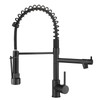 AIMADI Black Kitchen Faucet with 2 Function Sprayer,Commercial Stainless Steel