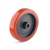 Heat Resistant Rubber Wheels Red with Diameter 100 mm for