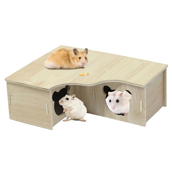 Hamster Hide, Hamster House, Multi Functional And Comfortable Multi Chamber