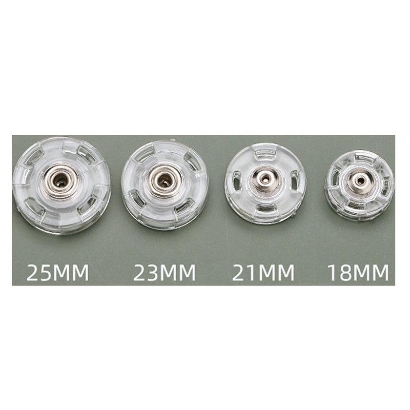 Leadigol Transparent Snap Button 40 pcs Concealed Fastener Invisible Snap