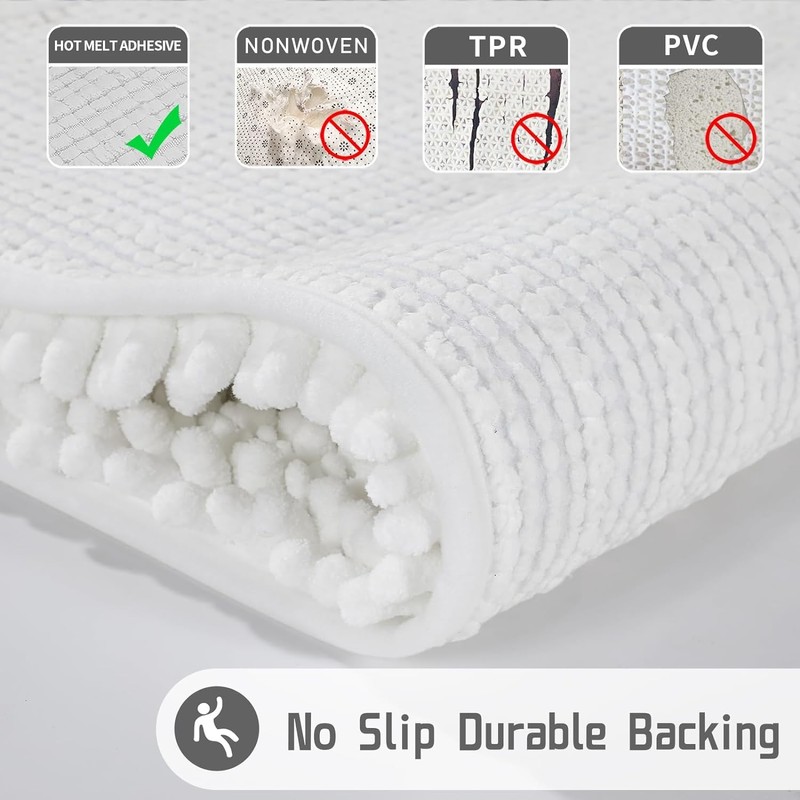 Yimobra Bathroom Mat, 43 x 61 cm, Soft and Cozy,