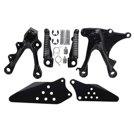 Front Rider Foot Pegs Bracket For Kawasaki ZX6R ZX-6R 2005 2006 2007 2008 ZX636 2005 2006