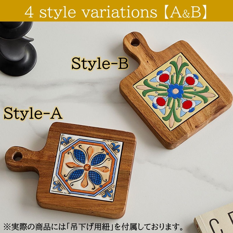 NOELAMOUR Stylish Wood Heat Resistant Tile Scandinavian Heat Insulation Pot