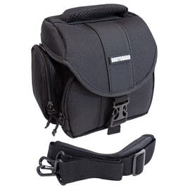 Bodyguard Fototasche Für System Bridgekameras und kleine DSLR Kameras Panasonic FZ82 FZ200 FZ300 FZ1000 FZ2000, Sony HX400V, Nikon B500 B600 B700 Canon EOS M50 M100 Sony Alpha 6000 - XL