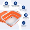 2-Pack XL Collapsible BBQ Prep Tub with Built-In Cutting Board,