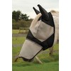 Rhinegold Fly Mask With Ears And Nose - Cob, Black/Grey