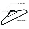 Unbranded Premium Velvet Hangers, 50 Count Black Hangers