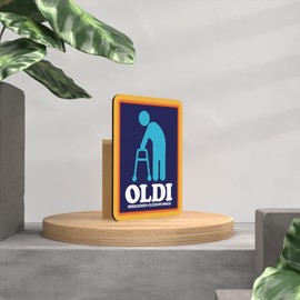 Geburtstagskarte lustig Oldi Holzkarte - Geburtstagskarte mit Umschlag - Lustige Geburtstagskarte, Witzige Geburtstagskarte, Ruhestand Karte, Lustige Geburtstagskarten, Rentner Karte zum Abschied